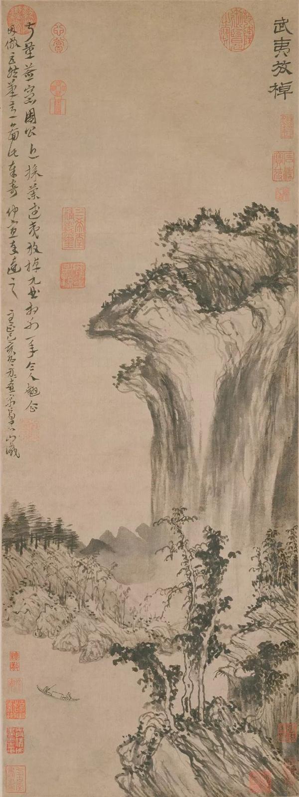 首博历代山水画展:夏珪山水、方从义《武夷放棹图》等现身