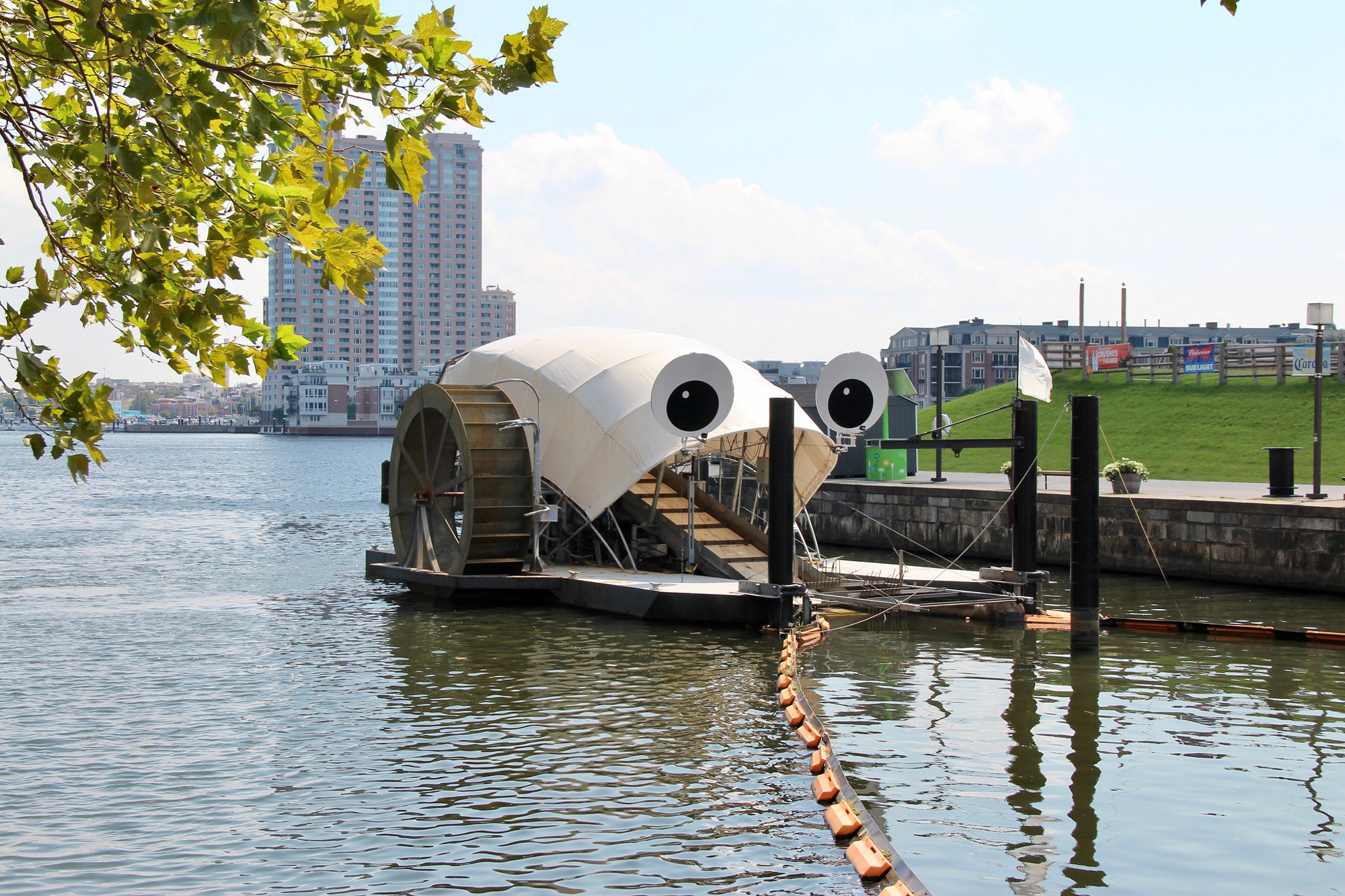 Mr. Trash Wheel: An Anthropomorphic Debris-Eating Mechanism Located in Baltimore Harbor