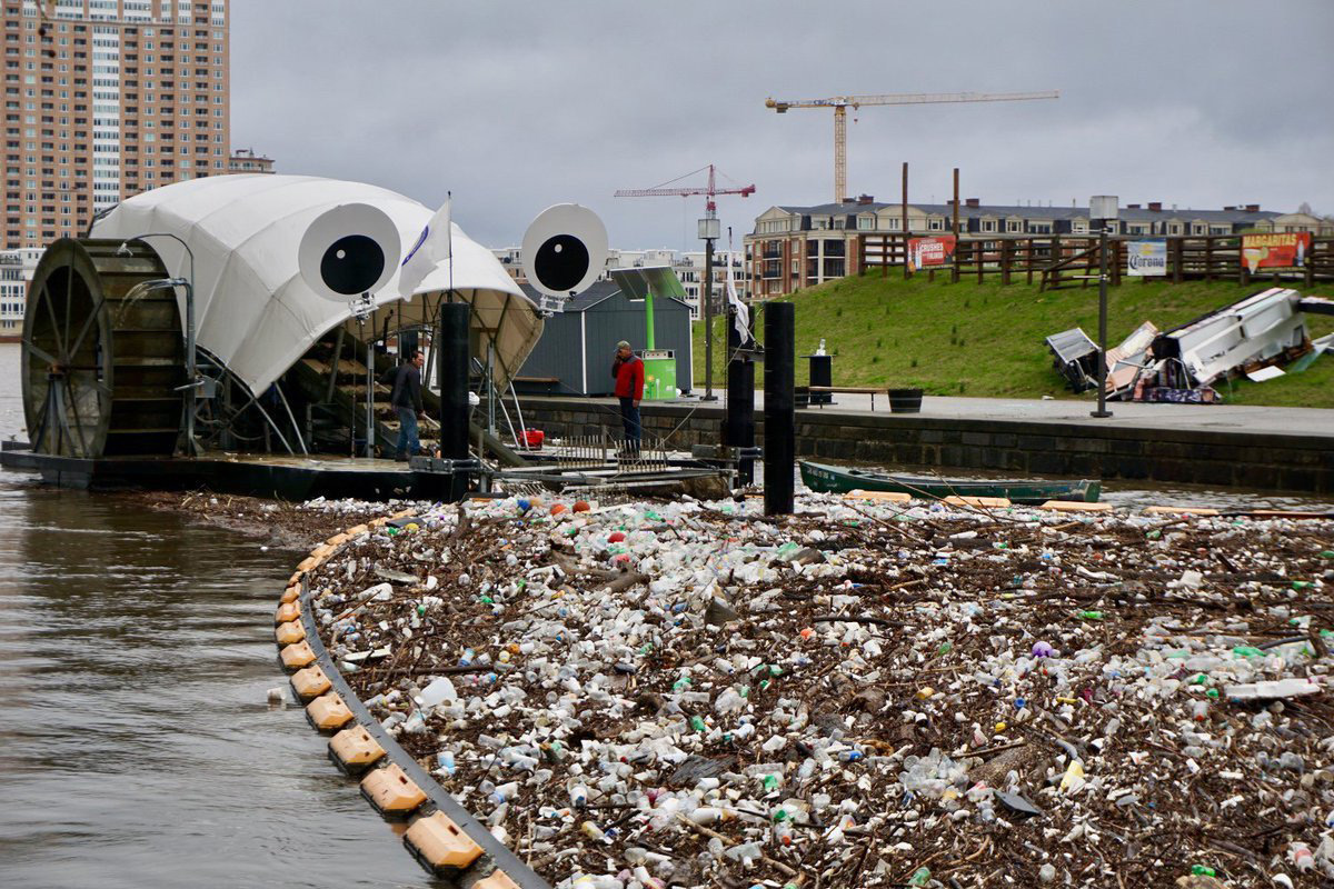 Mr. Trash Wheel: An Anthropomorphic Debris-Eating Mechanism Located in Baltimore Harbor