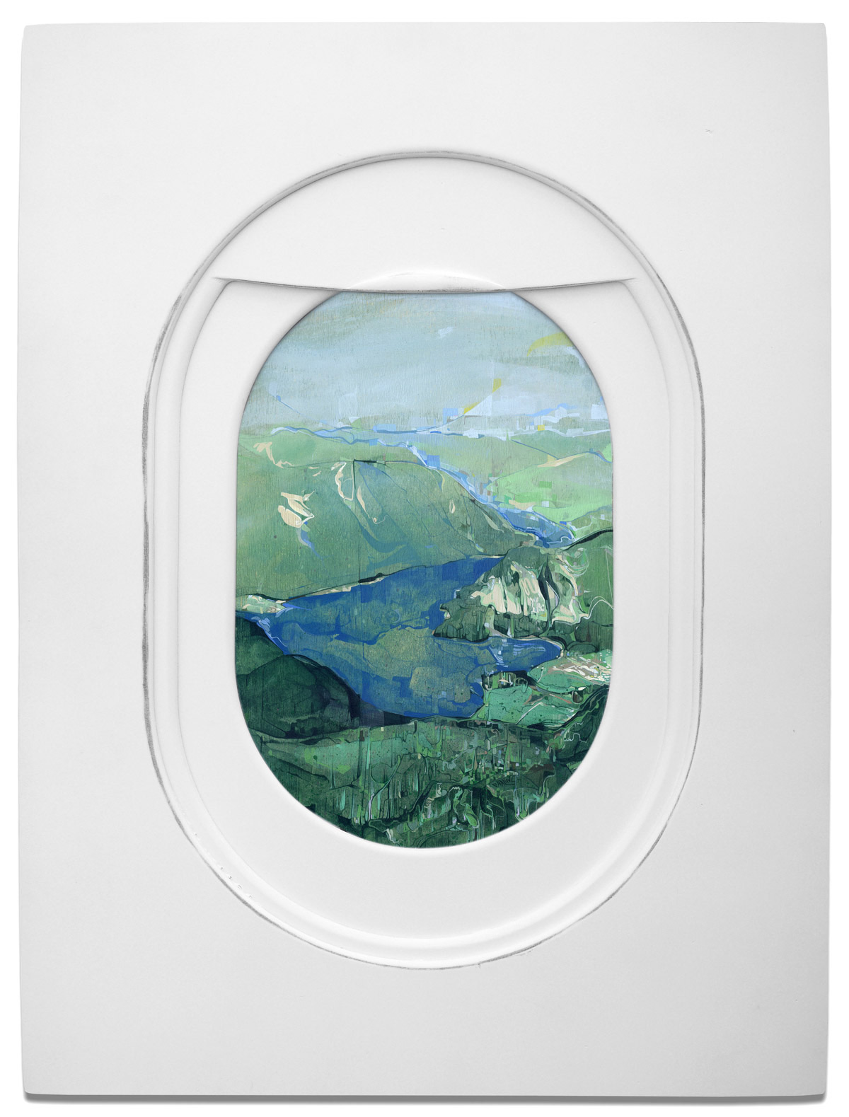 Peek Out of These Painted Airplane Windows to Spot Diverse Landscapes