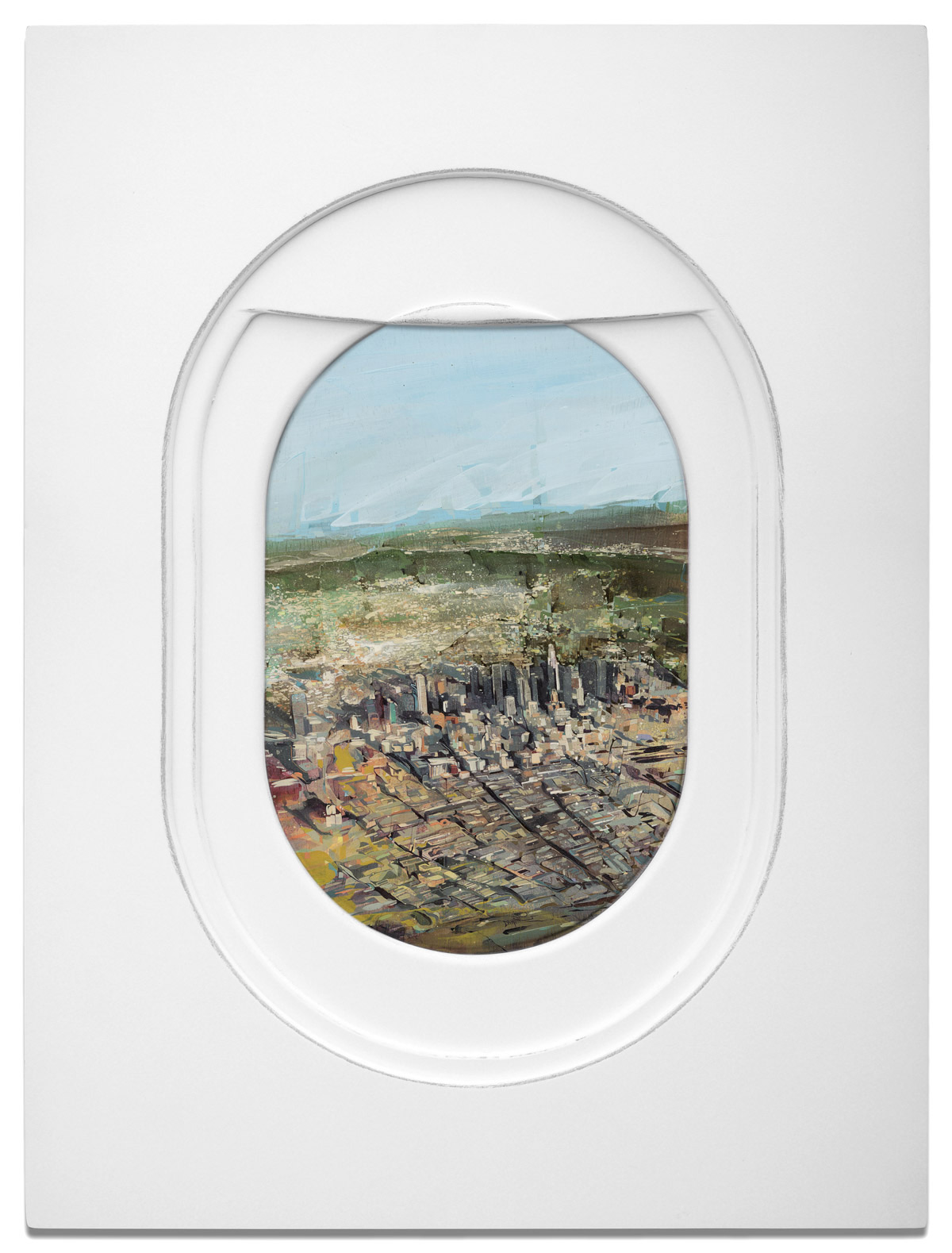 Peek Out of These Painted Airplane Windows to Spot Diverse Landscapes