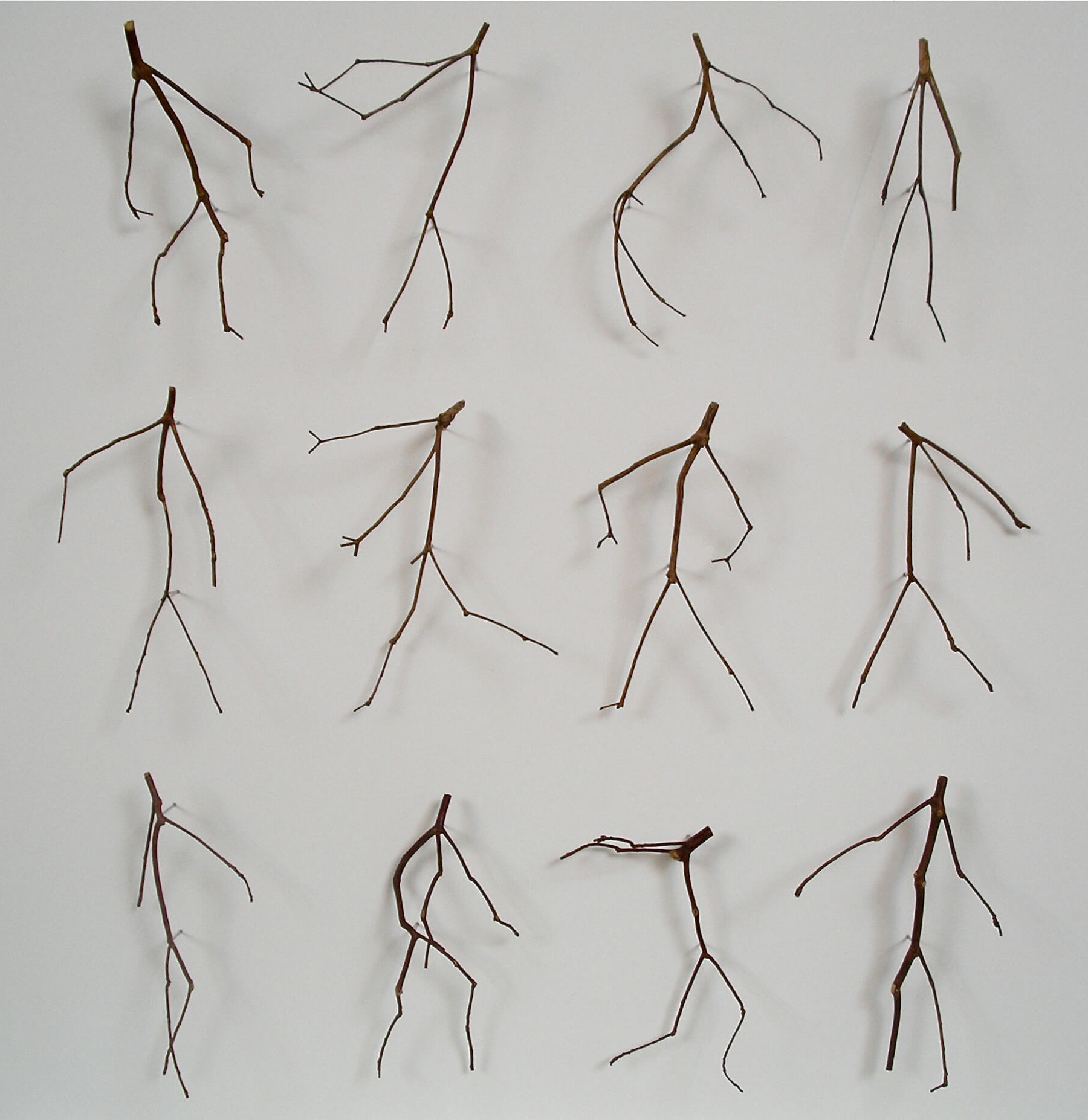 Using Found Twigs, Artist Chris Kenny Assembles Tiny Dancing Figures and Minimal Portraits