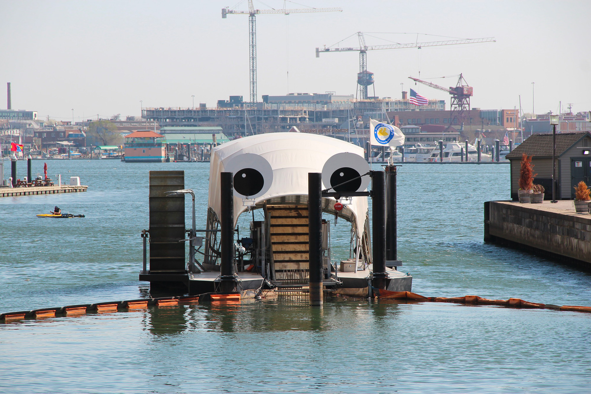 Mr. Trash Wheel: An Anthropomorphic Debris-Eating Mechanism Located in Baltimore Harbor