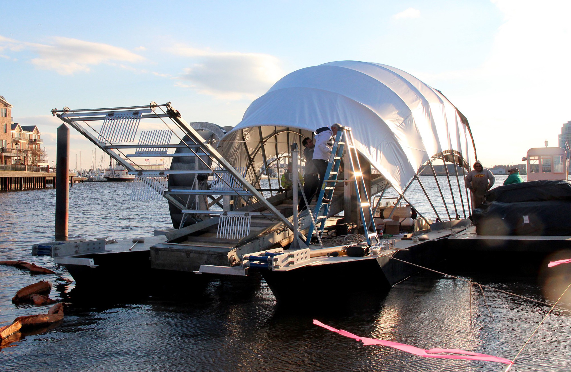 Mr. Trash Wheel: An Anthropomorphic Debris-Eating Mechanism Located in Baltimore Harbor