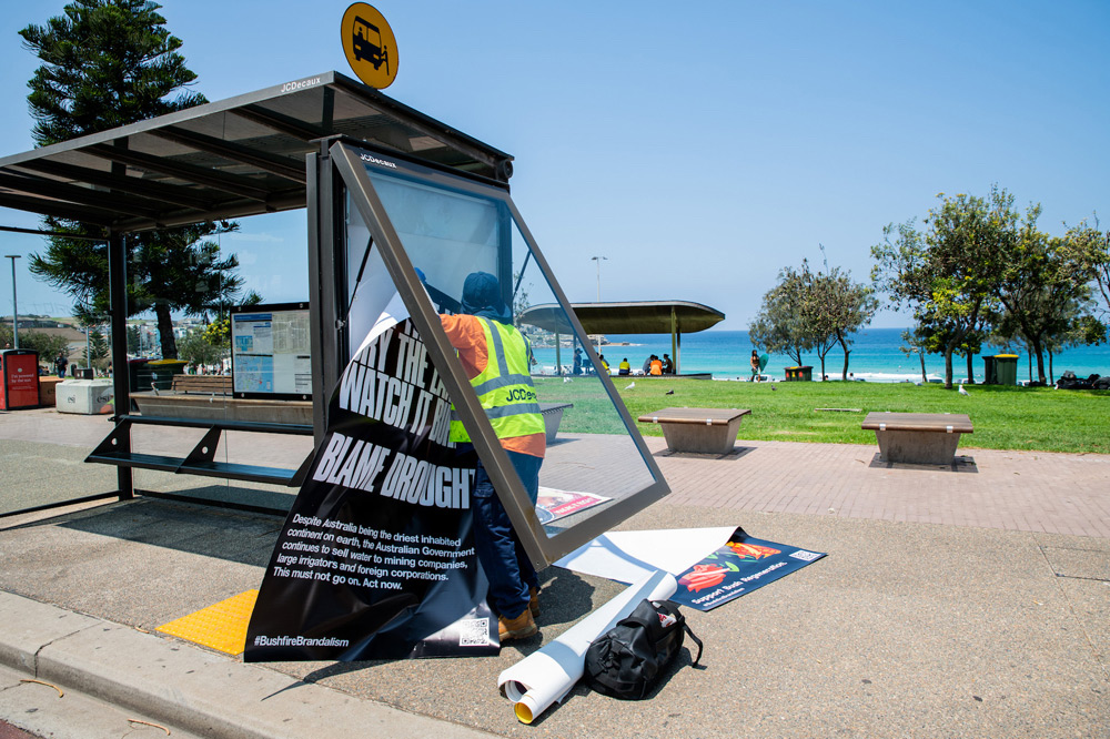 Bushfire Brandalism: Guerrilla Campaign Replaces Ads Across Australia with Climate Crisis Appeals