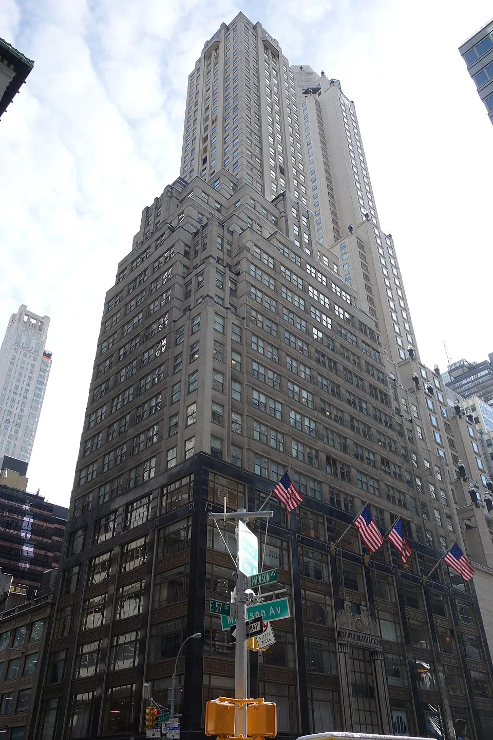 Exterior view of the Fuller Building, 2018.