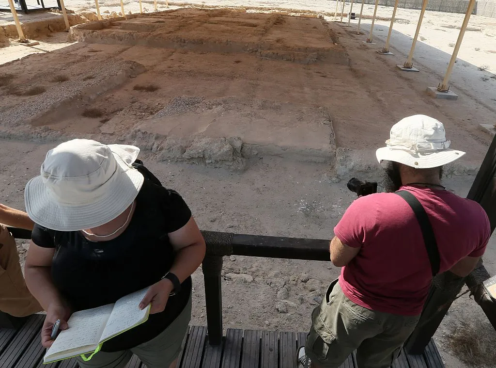 The remains of a pre-Islamic monastery on Sir Bani Yas Island, United Arab Emirates, 2014.