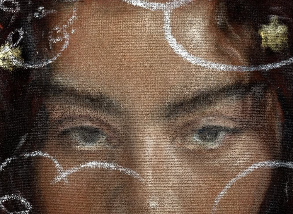 A painting of a woman