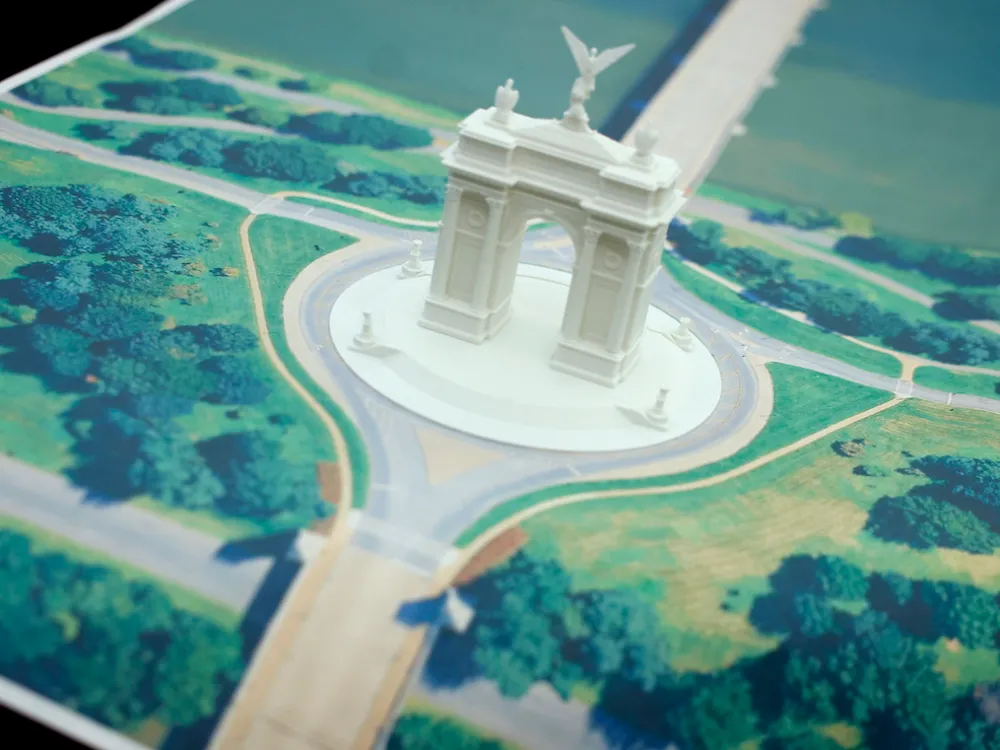 WASHINGTON, DC - OCTOBER 15: A model of President Donald Trump