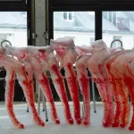 Several sculptures of women