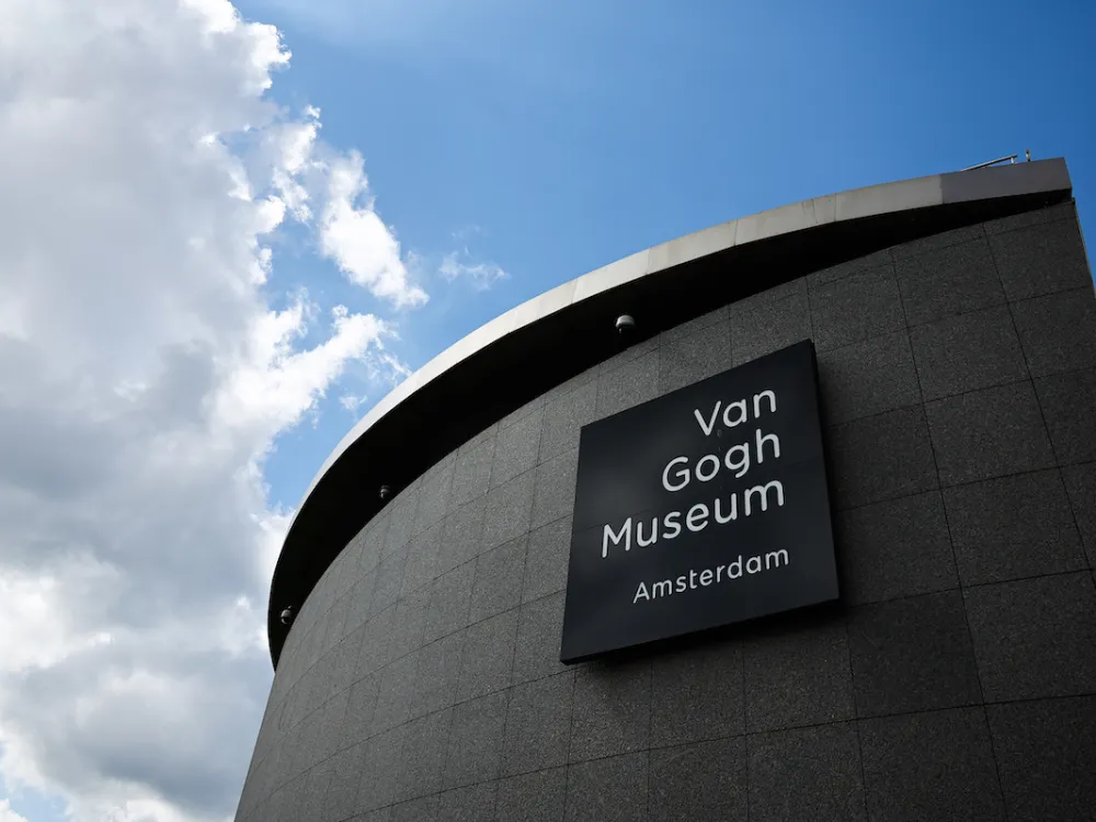 A view of the Van Gogh Museum building in Amsterdam.