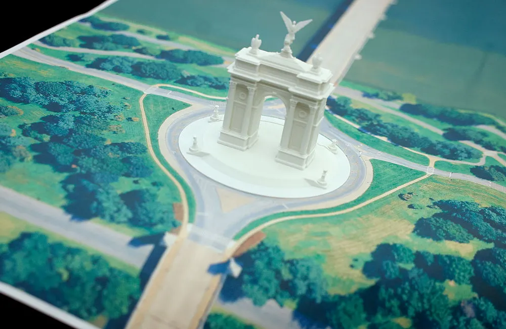 WASHINGTON, DC - OCTOBER 15: A model of President Donald Trump