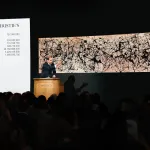 An auctioneer at Christie