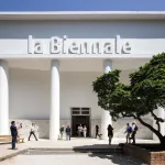 A large columned pavilion with the words 