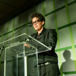 Julie Mehretu speaks at the 2026 Whitney Gala.