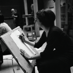 Tess Jaray at the Slade School of Fine Art, London, December 1957